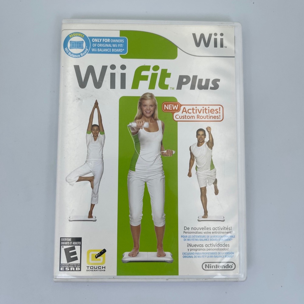 Nintendo Wii Fit‎ Plus CIB Complete Tested Wii Game With Manual 2009